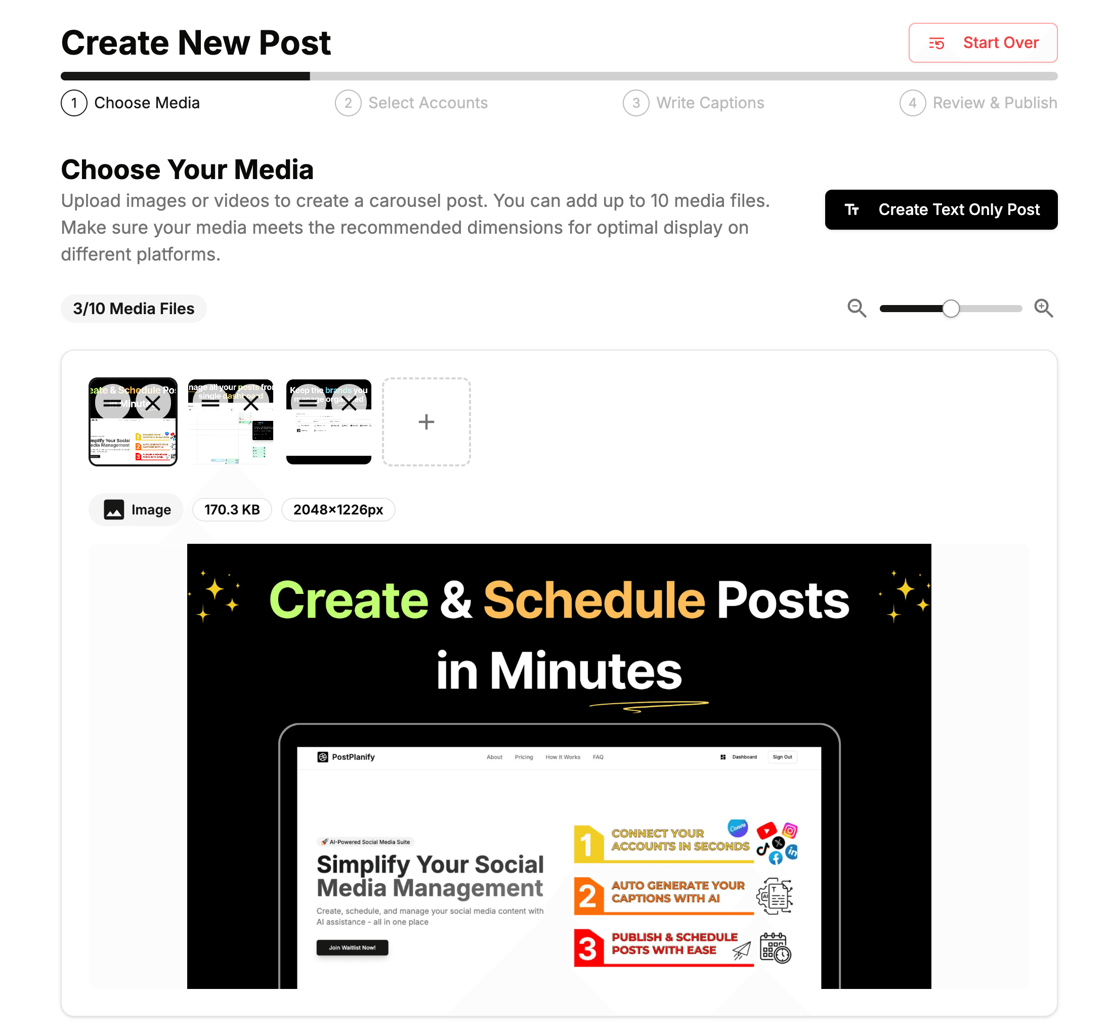 Upload Media or Pick a Canva Design