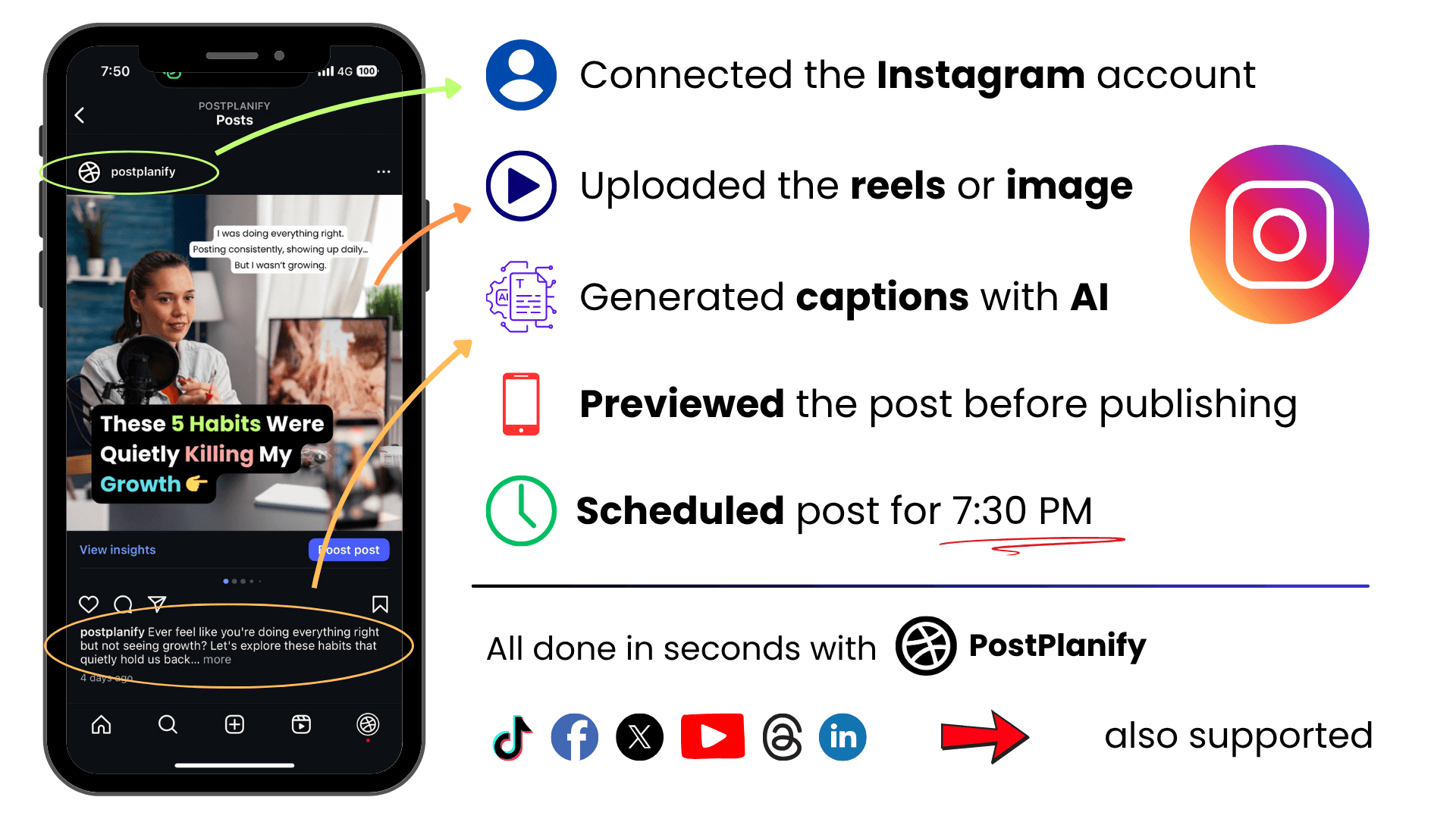 Instagram Scheduler Hero Image