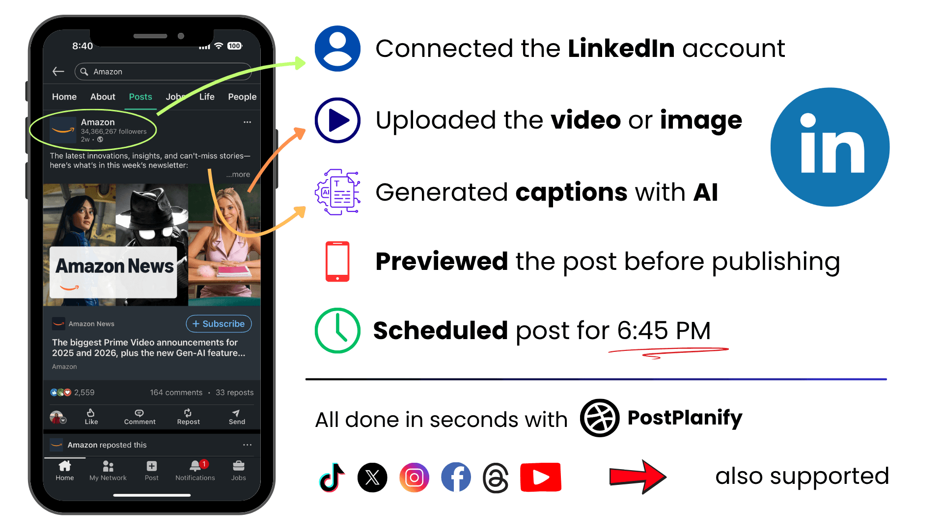 LinkedIn Scheduler Hero Image