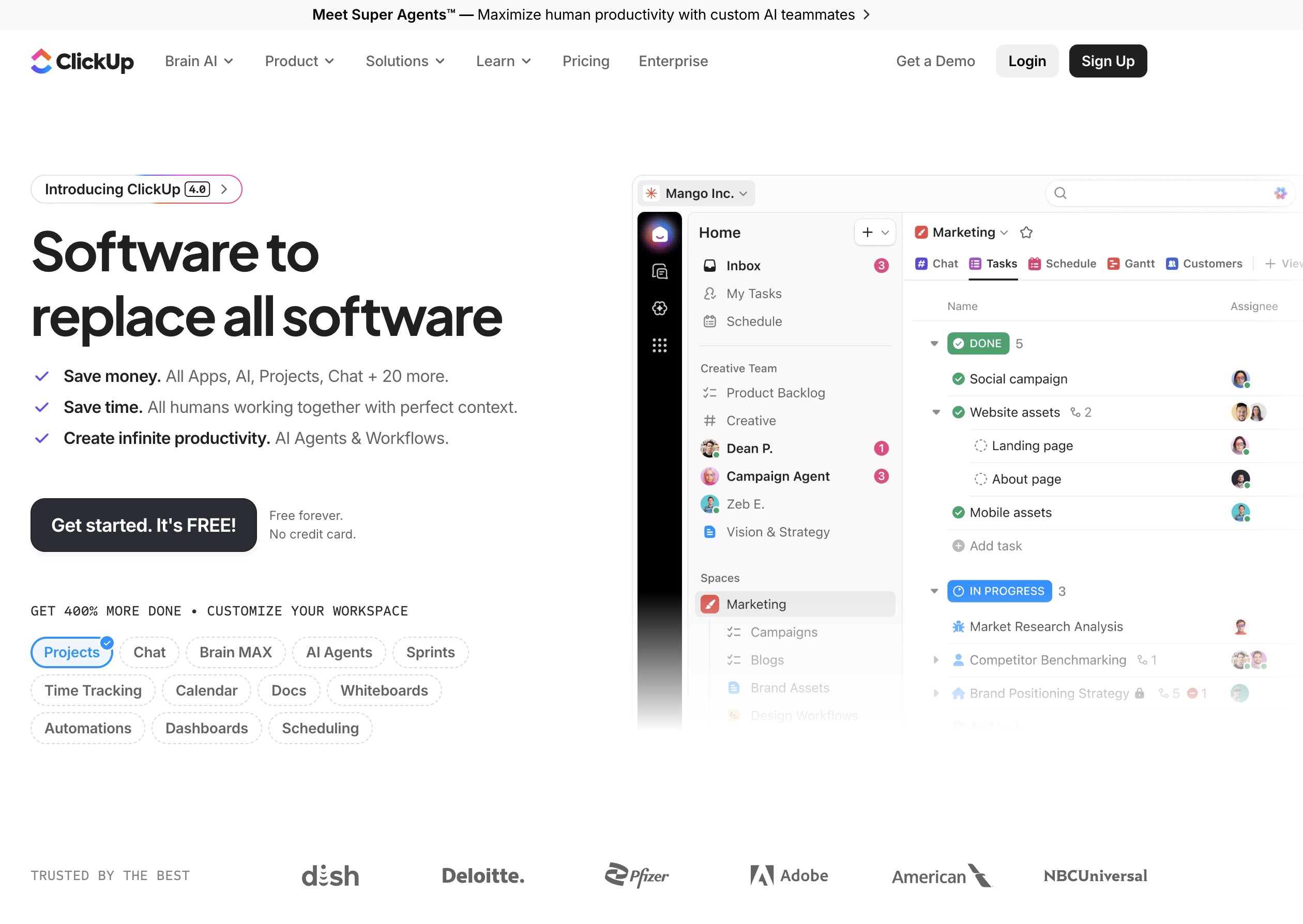 ClickUp all-in-one workspace