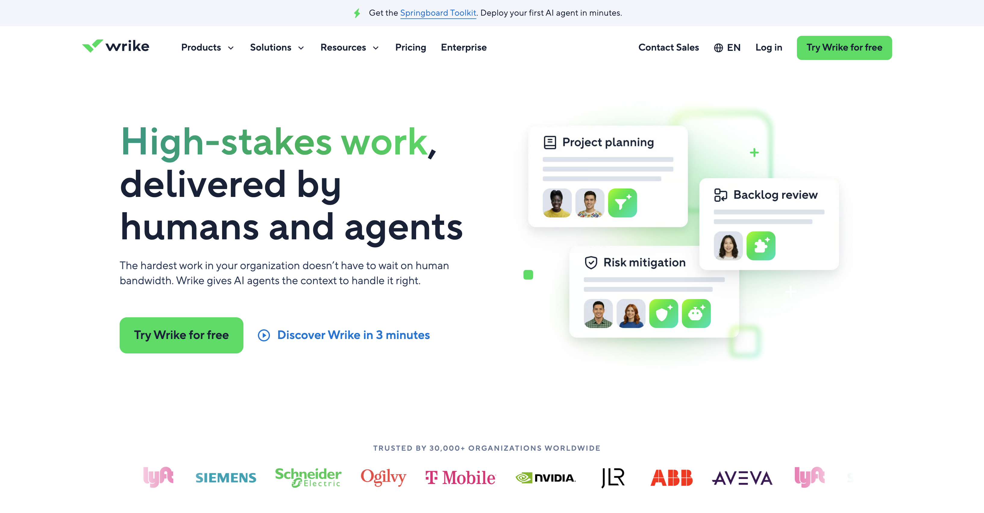 Wrike project management workspace
