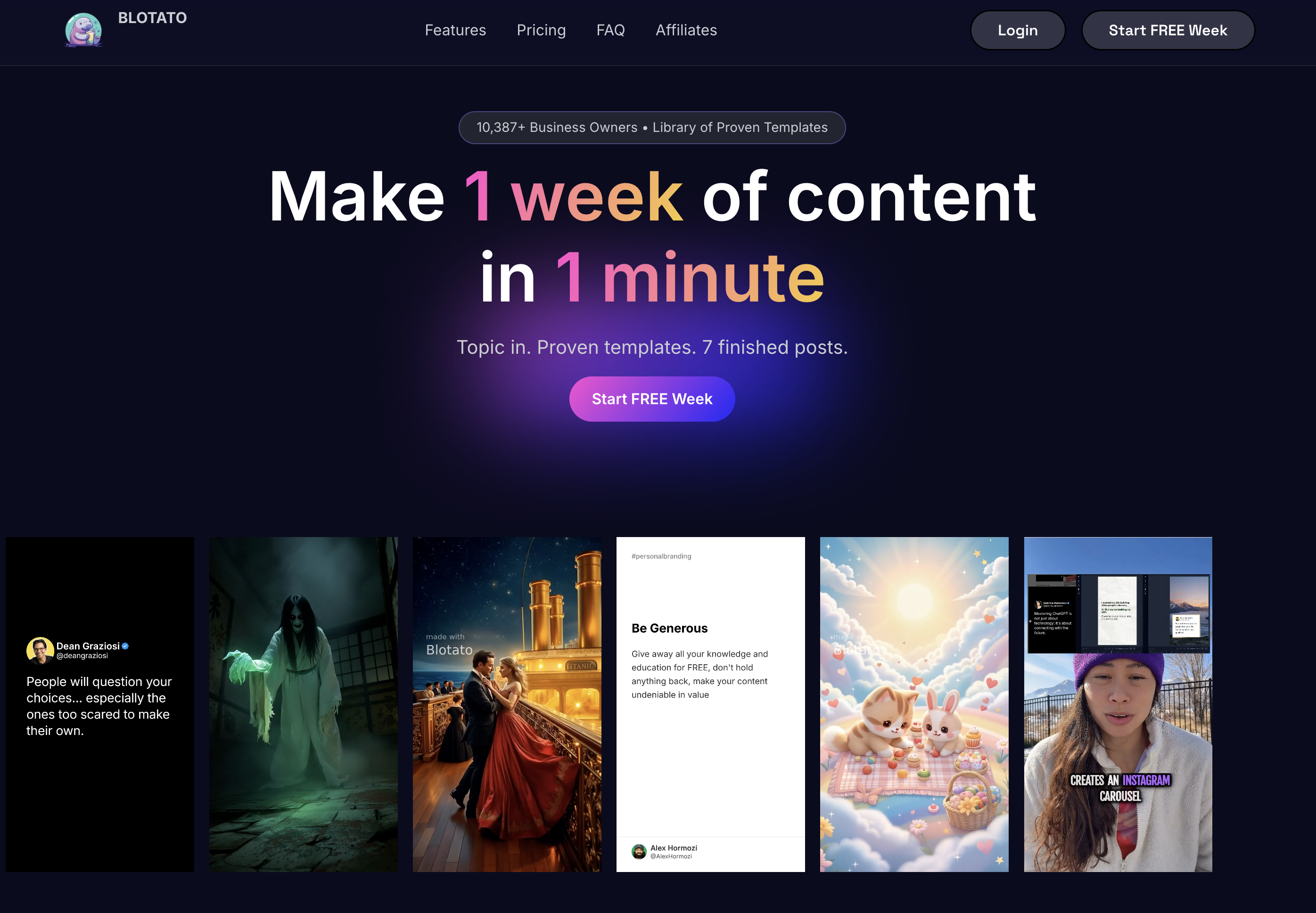 Blotato MCP server dashboard