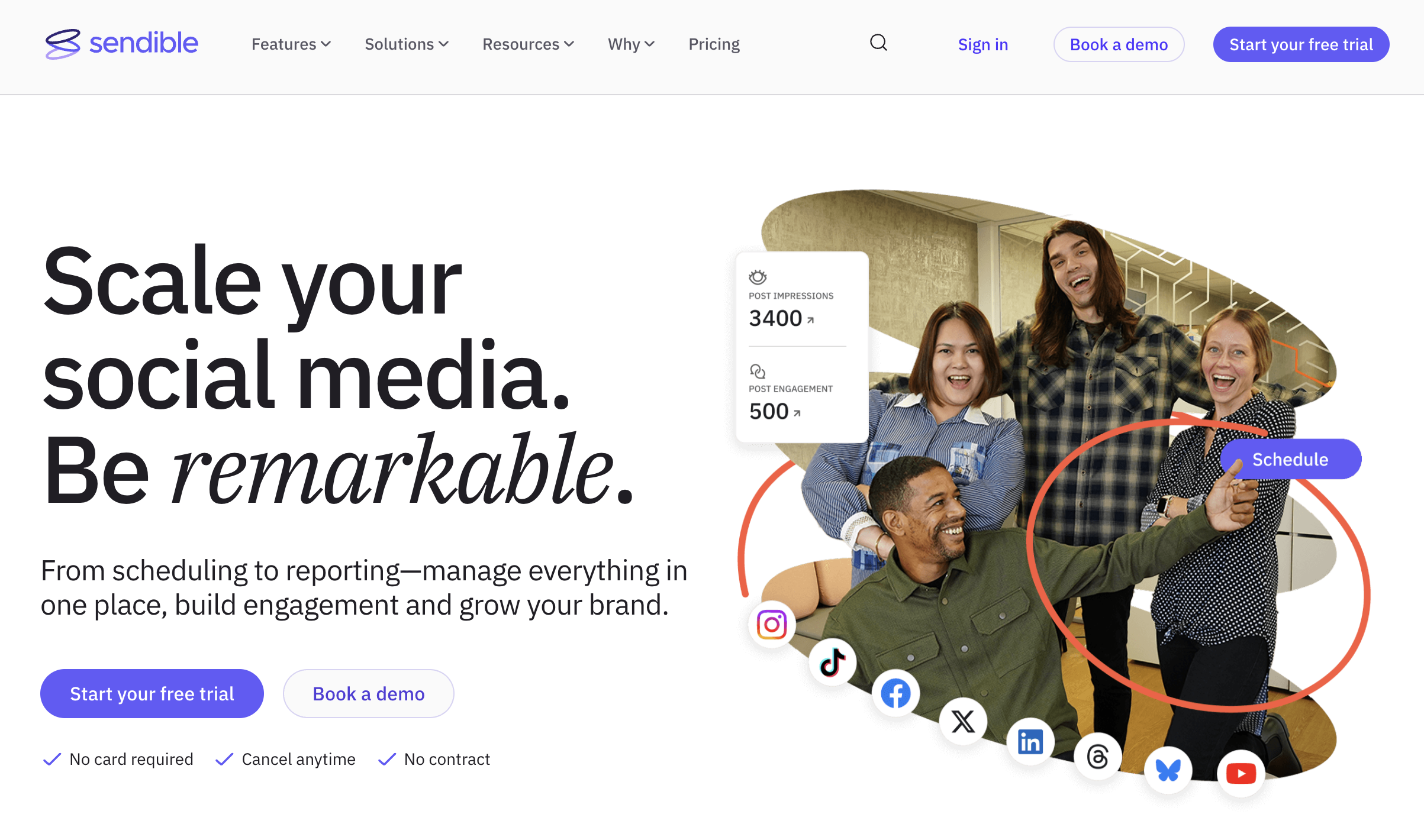 Sendible Facebook scheduling tool for agencies with client dashboards and white-label reports