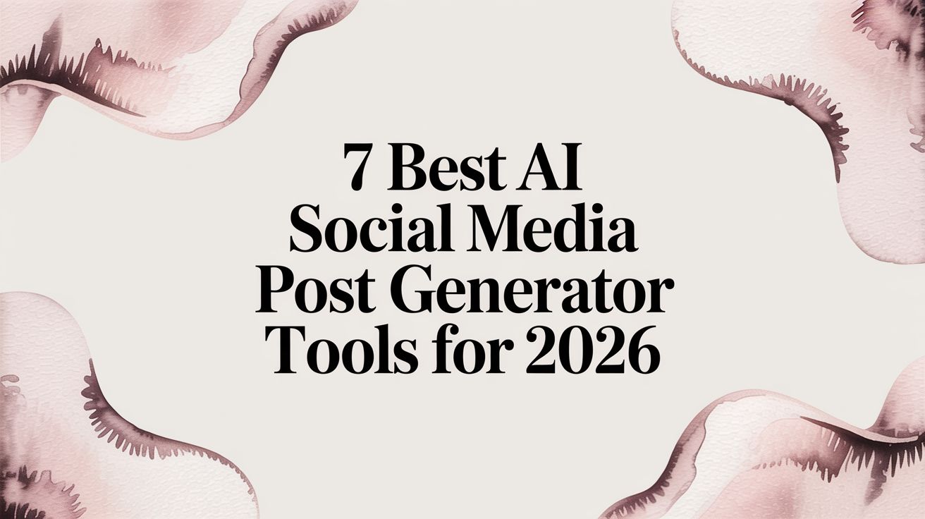 7 Best AI Social Media Post Generator Tools (2026)
