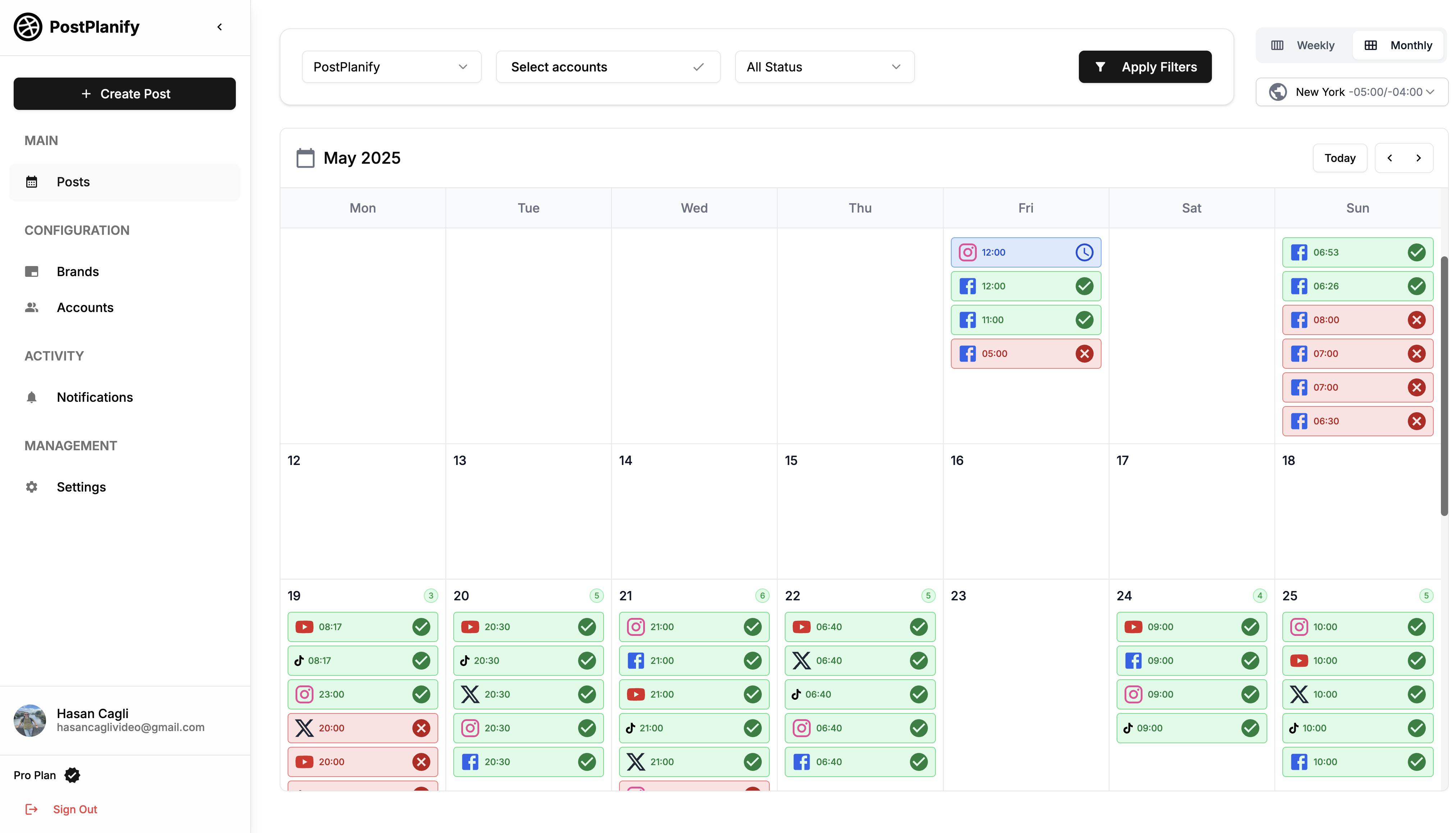 PostPlanify X Post Scheduler
