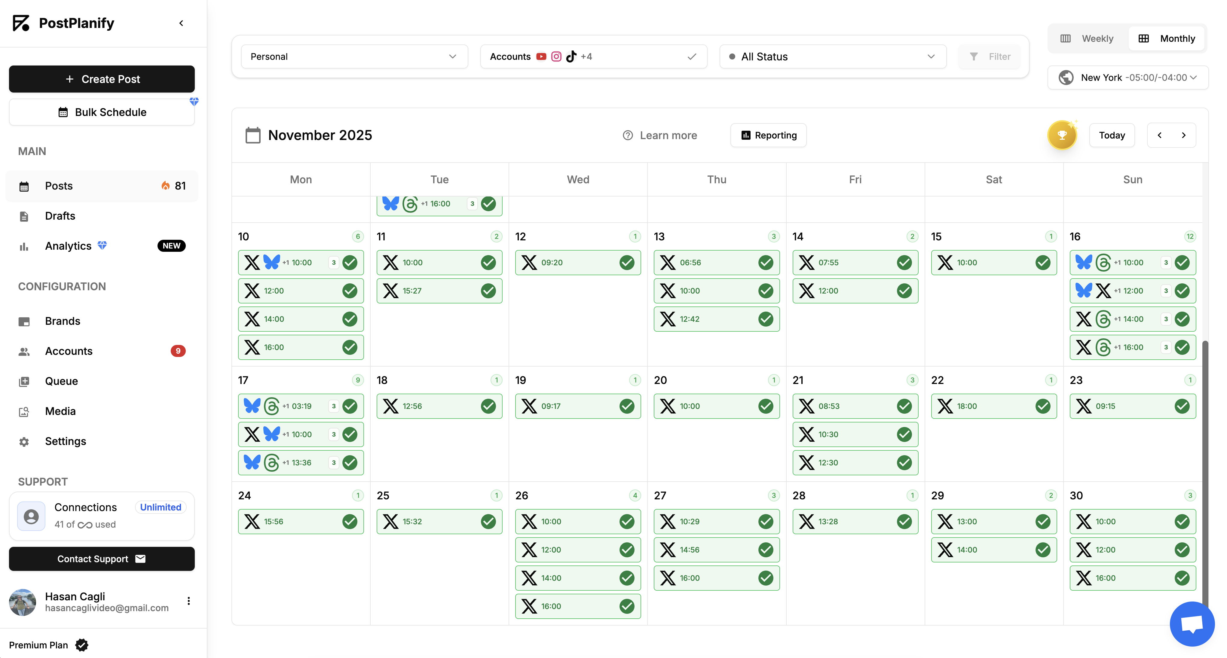 PostPlanify X Post Scheduler