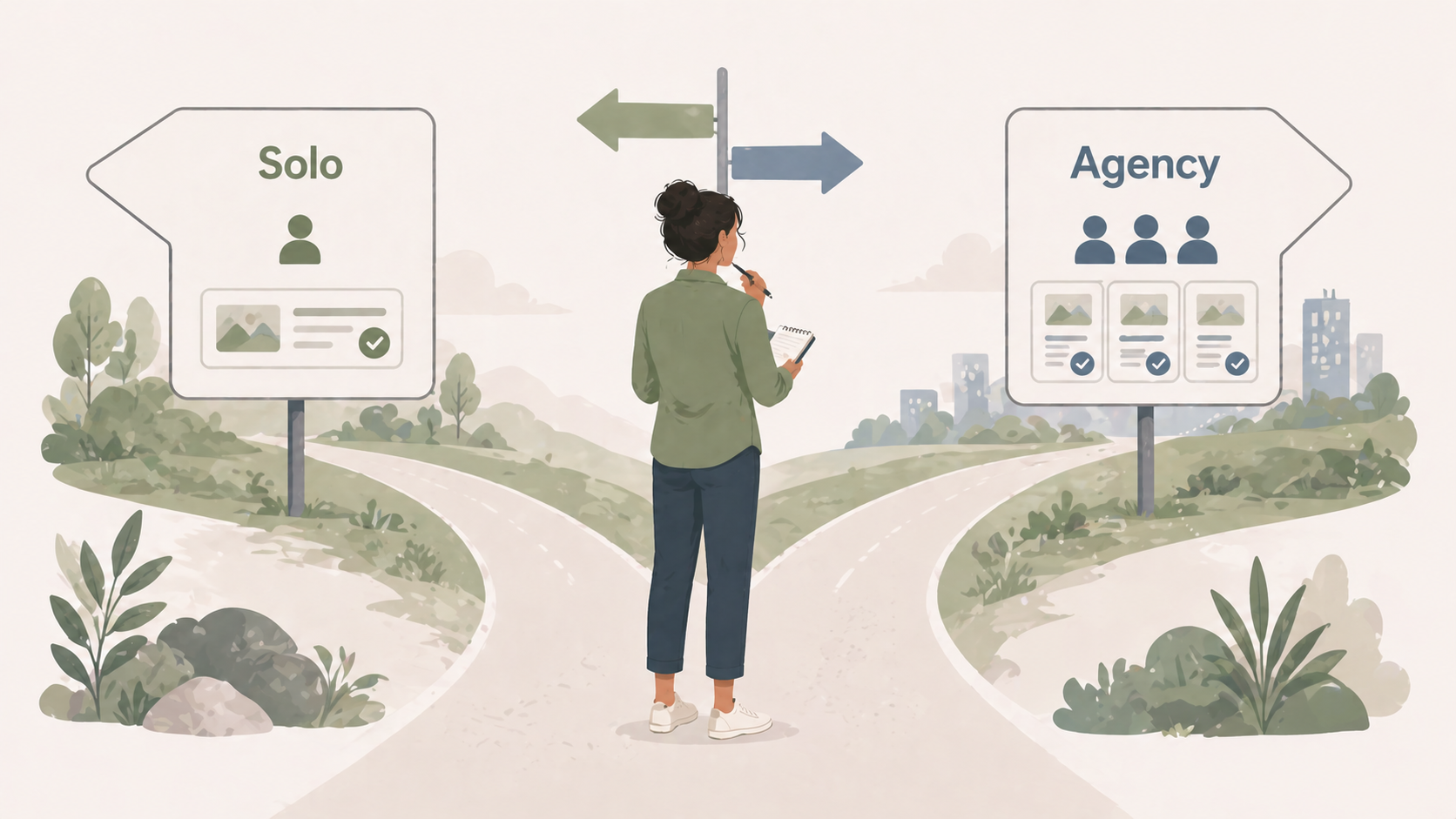 Aspiring agency owner weighing the decision to start a social media marketing agency