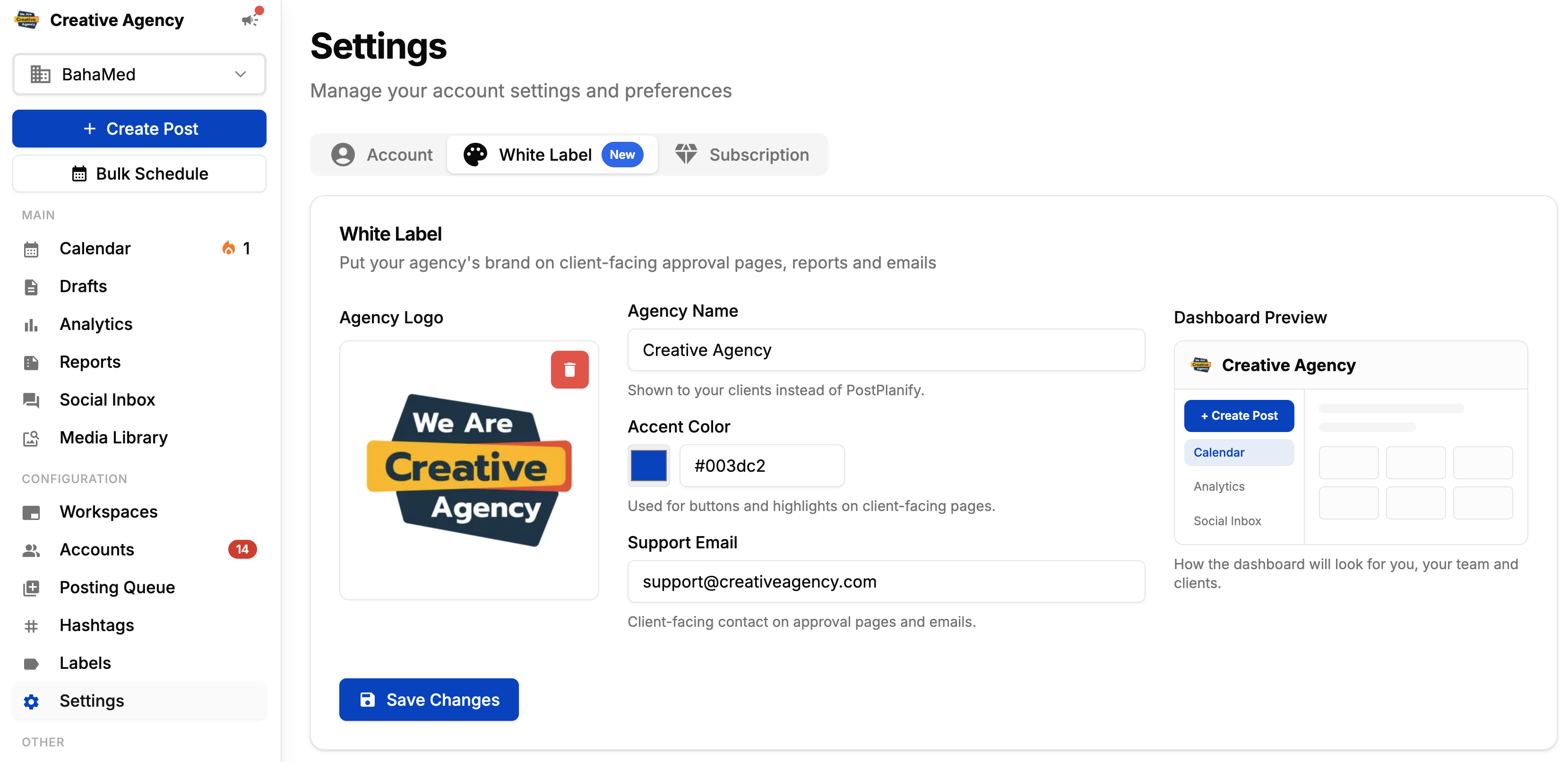 White-label your dashboard