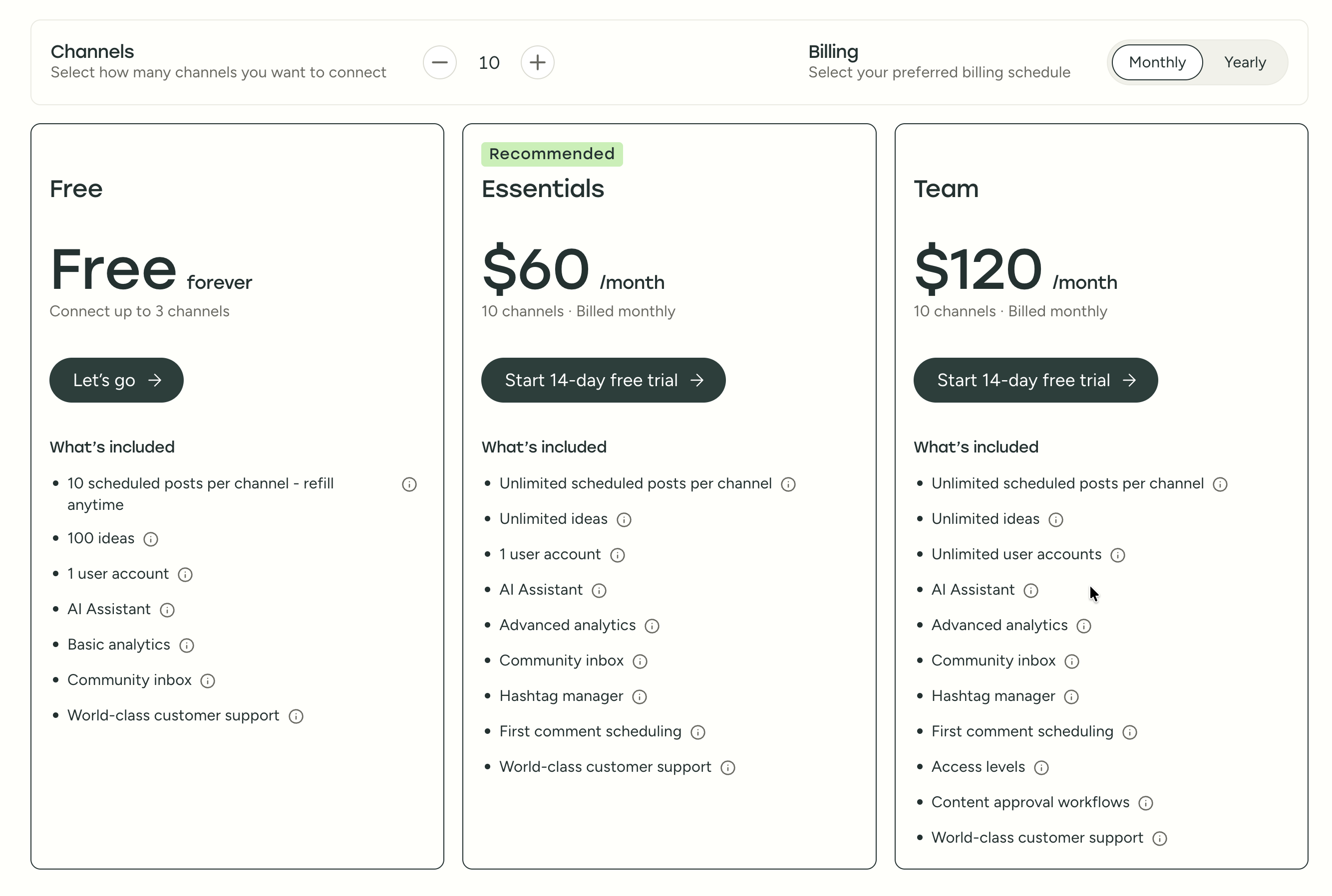 Buffer Pricing Details