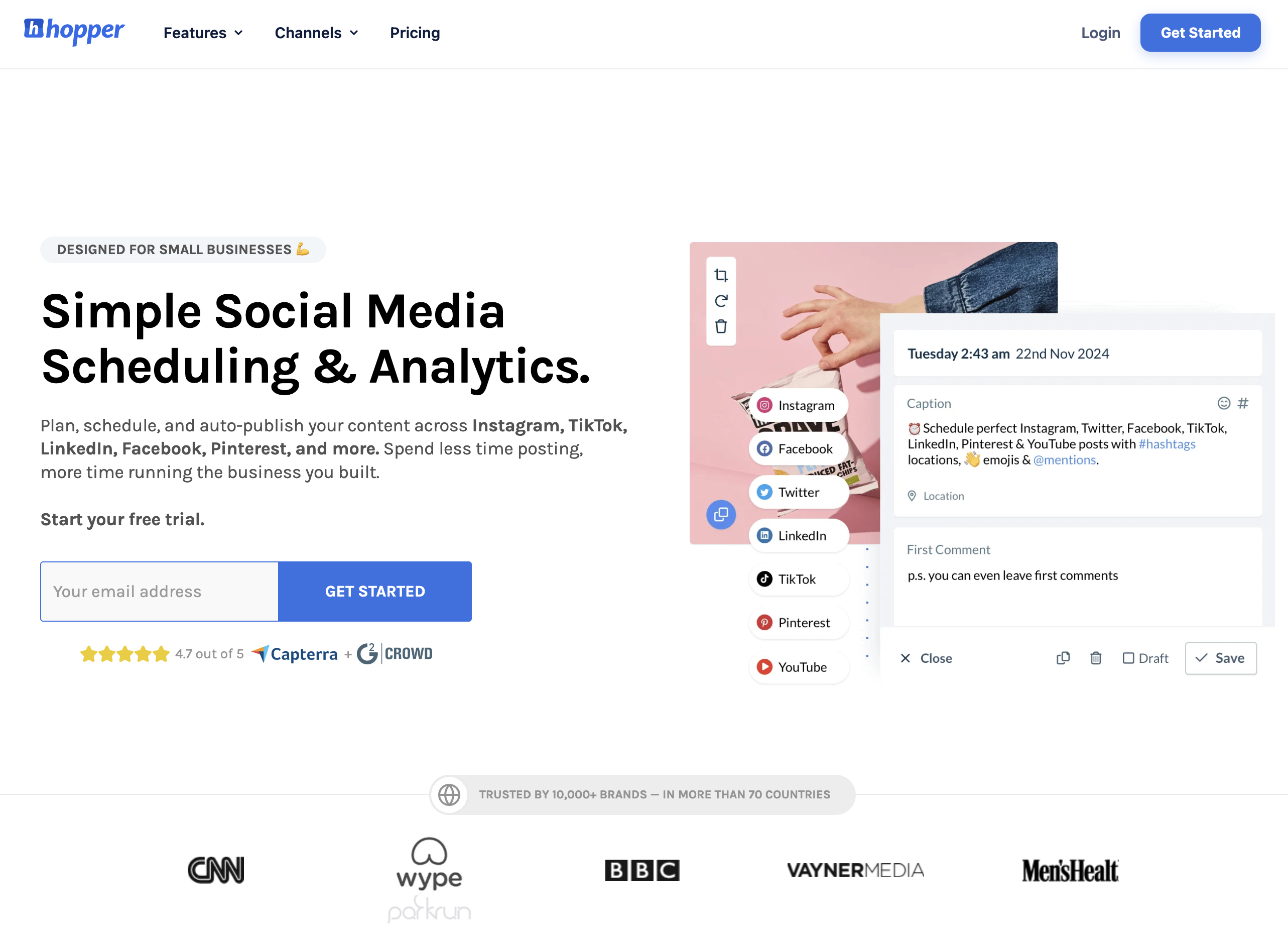 Hopper HQ social media scheduler