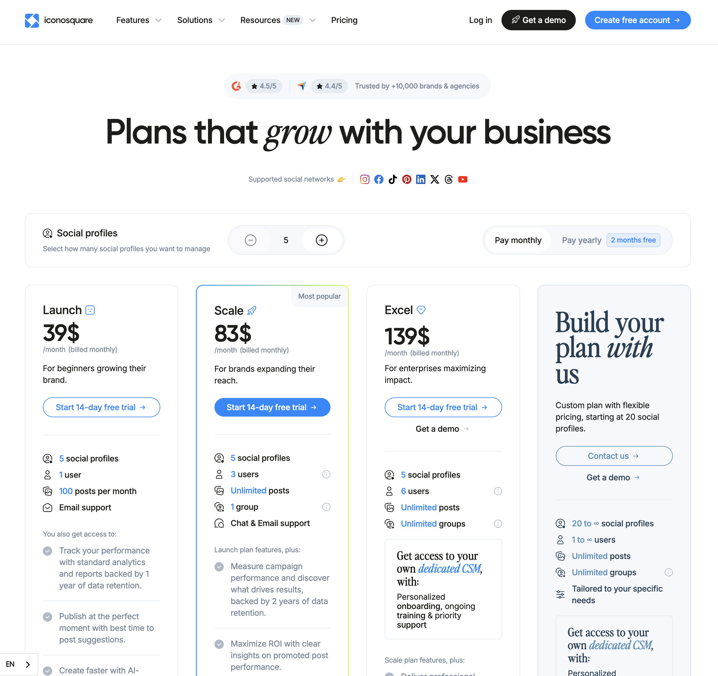 Iconosquare Pricing Details