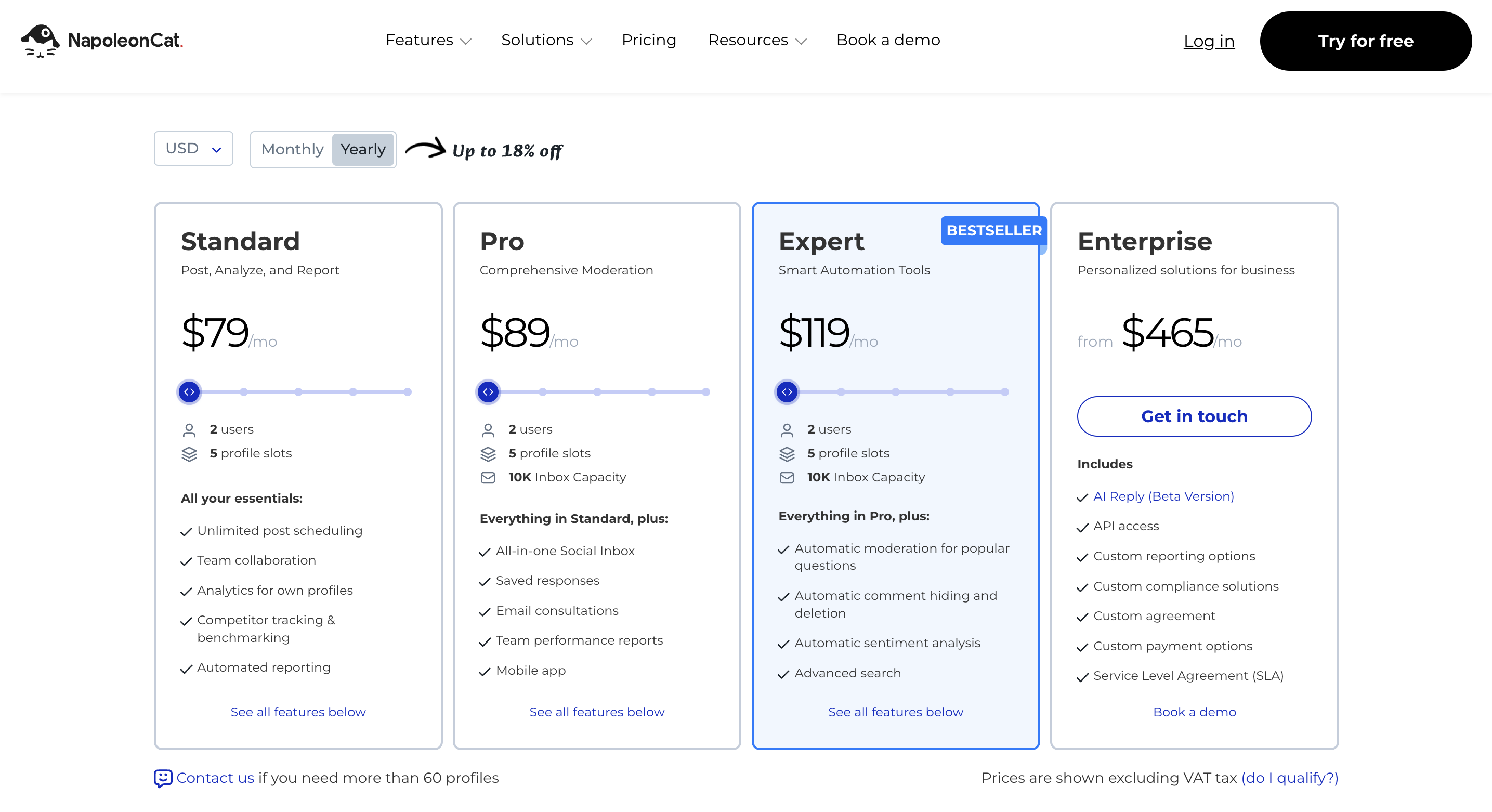 NapoleonCat Pricing Details