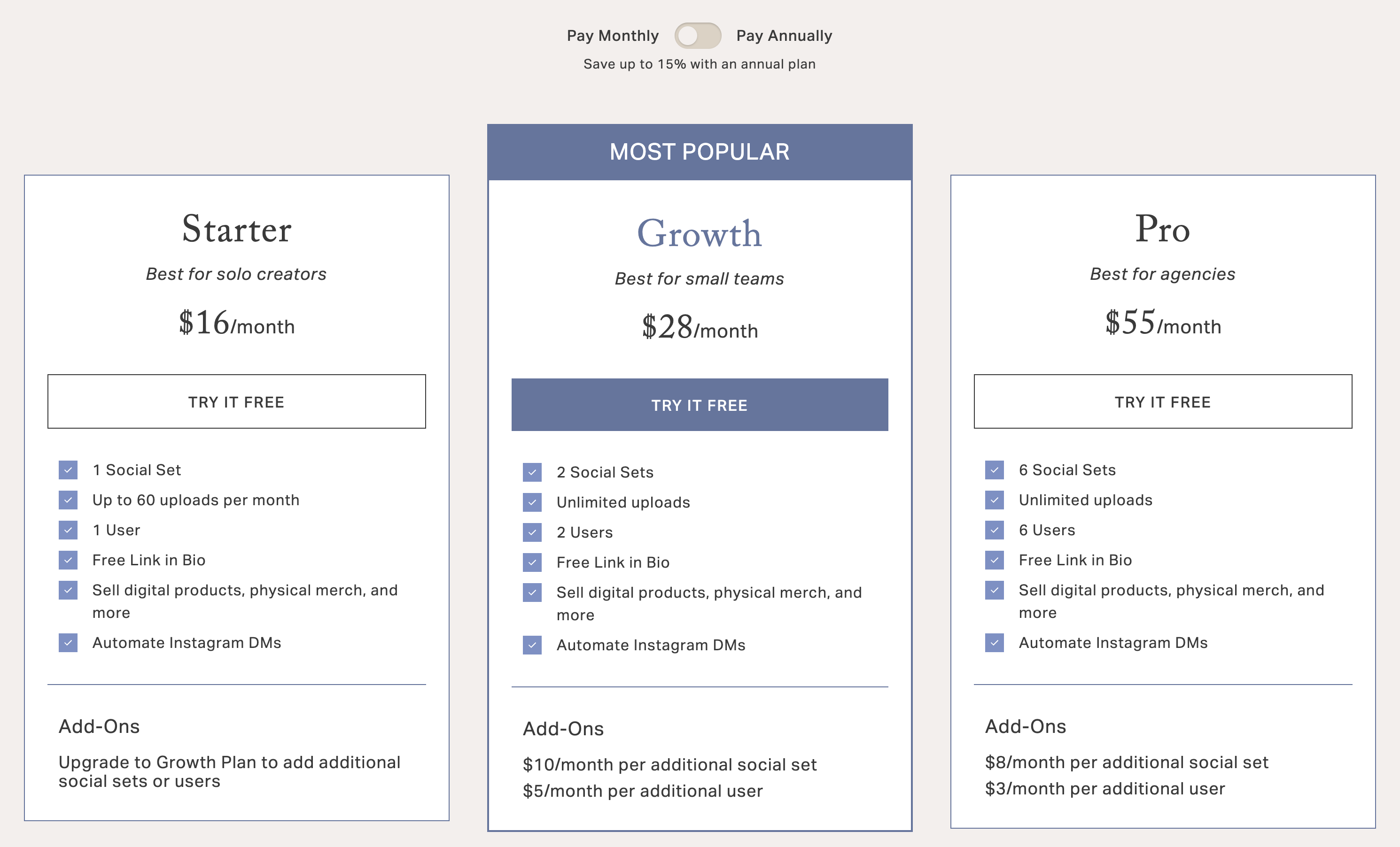 Planoly Pricing Details