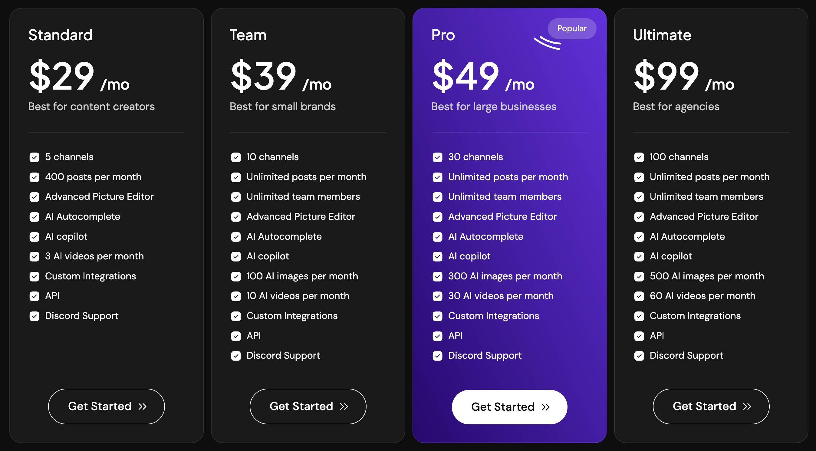 Postiz Pricing Details