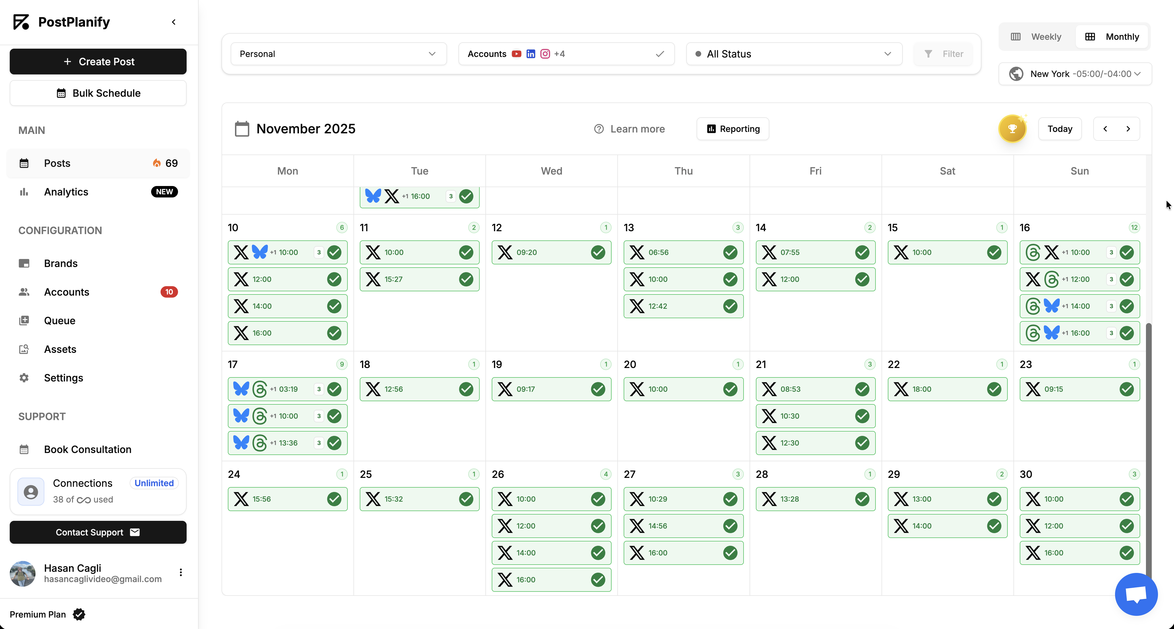 PostPlanify Dashboard
