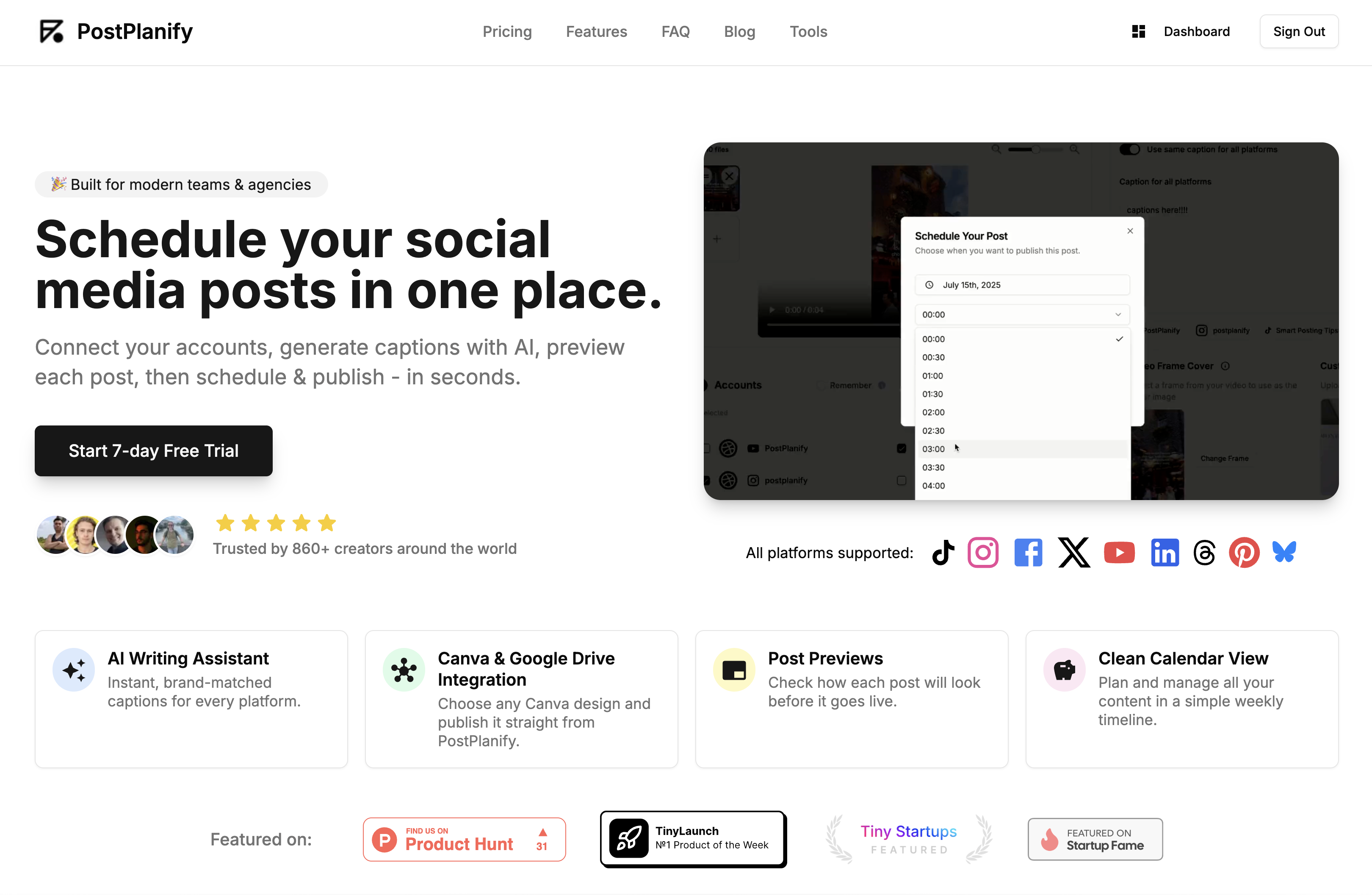 PostPlanify Social Media Scheduling Tool