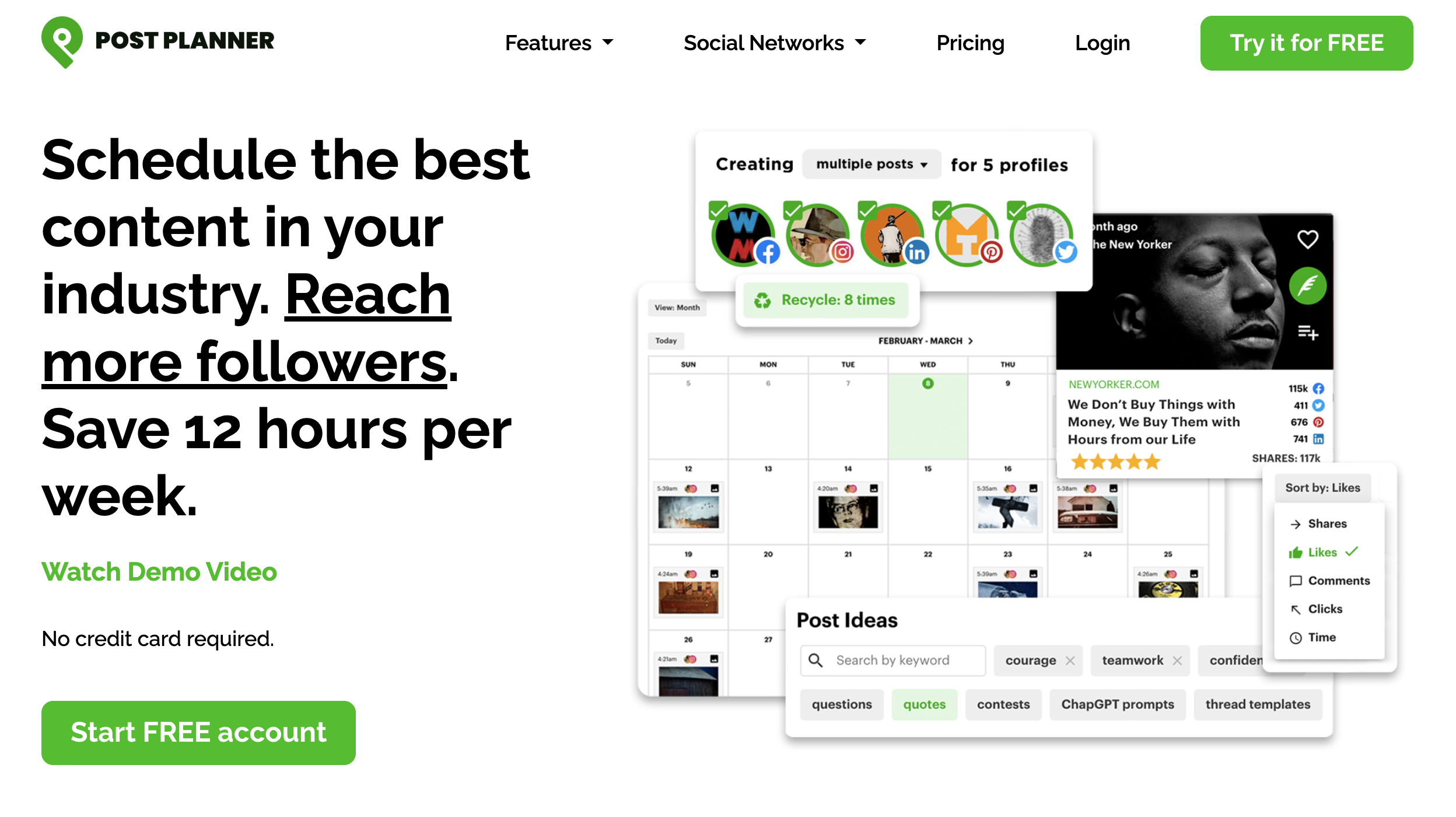 Post Planner social media scheduler interface and user reviews
